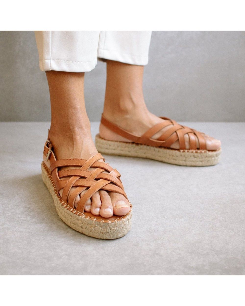 Espadrille Alohas Souvenir pour Tan Femme | VPK-01871826