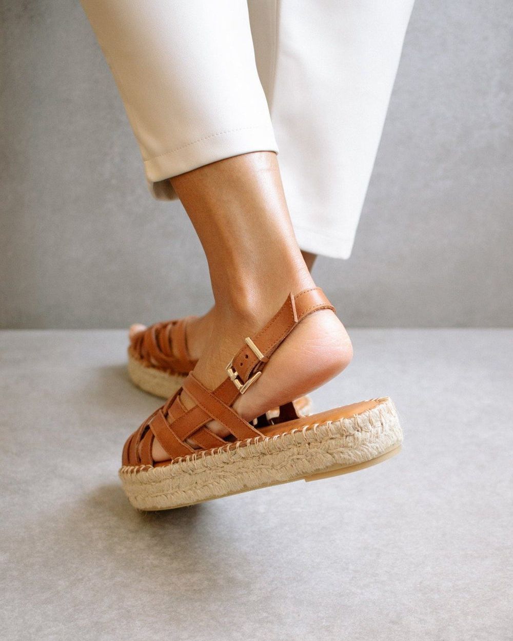 Espadrille Alohas Souvenir pour Tan Femme | VPK-01871826