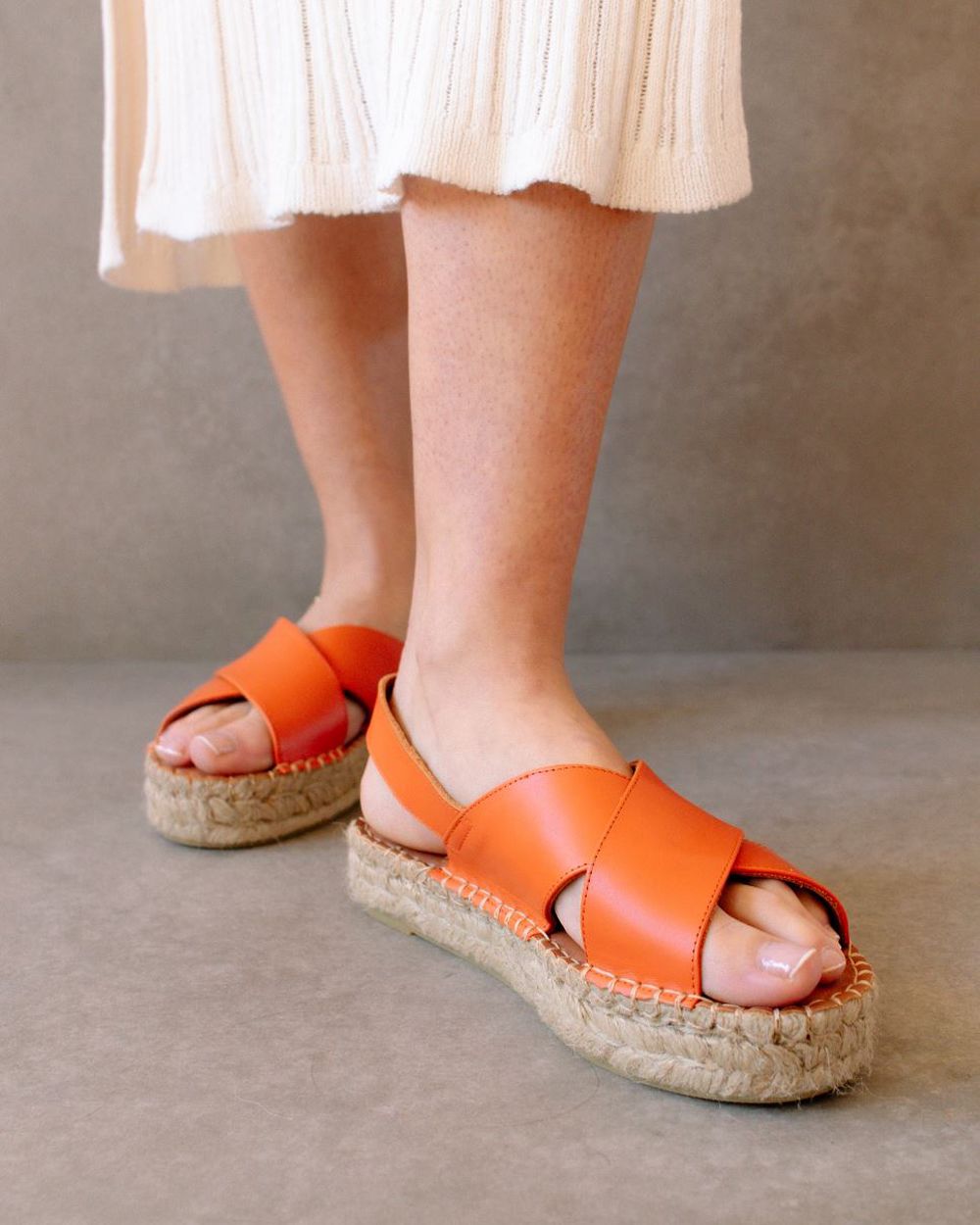 Espadrille Alohas Crossed pour Pomelo Orange Femme | SRI-50966649