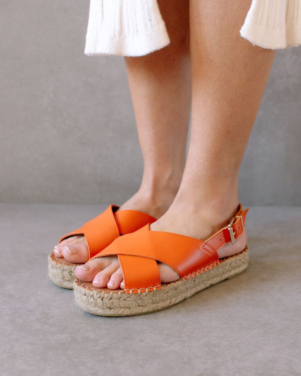 Espadrille Alohas Crossed pour Pomelo Orange Femme | SRI-50966649