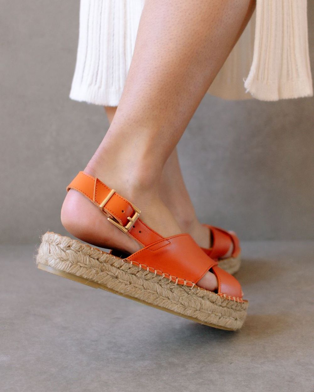 Espadrille Alohas Crossed pour Pomelo Orange Femme | SRI-50966649