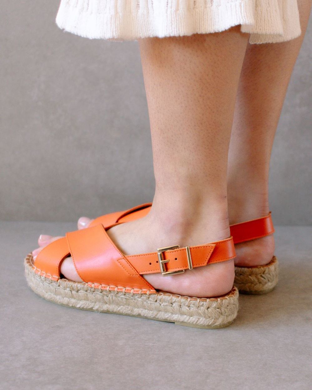 Espadrille Alohas Crossed pour Pomelo Orange Femme | SRI-50966649