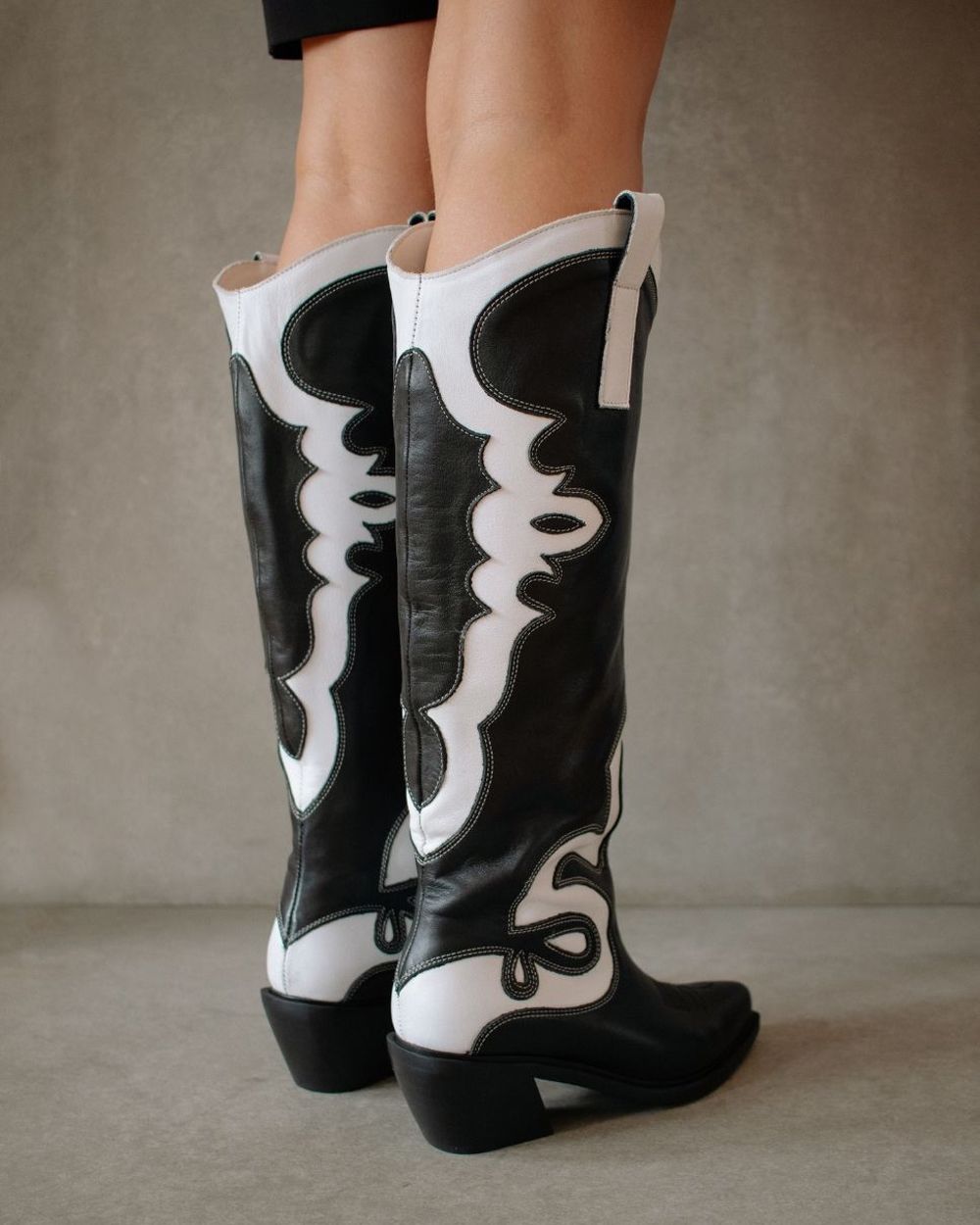 Bottes Alohas Mount Dallas pour Black White Femme | KQF-56575463