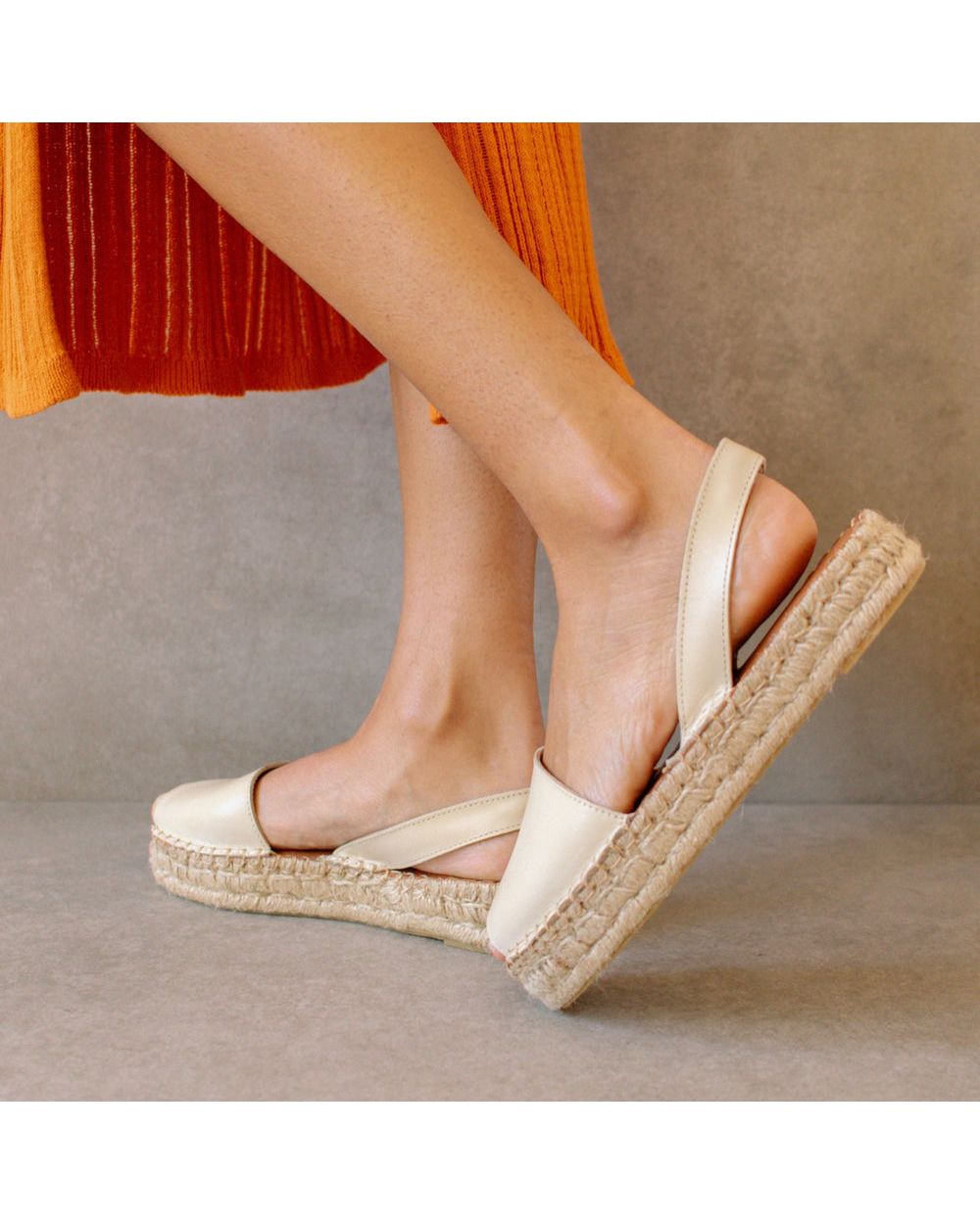 Espadrille Alohas Ibizas pour Ivory Femme | WUG-26920218