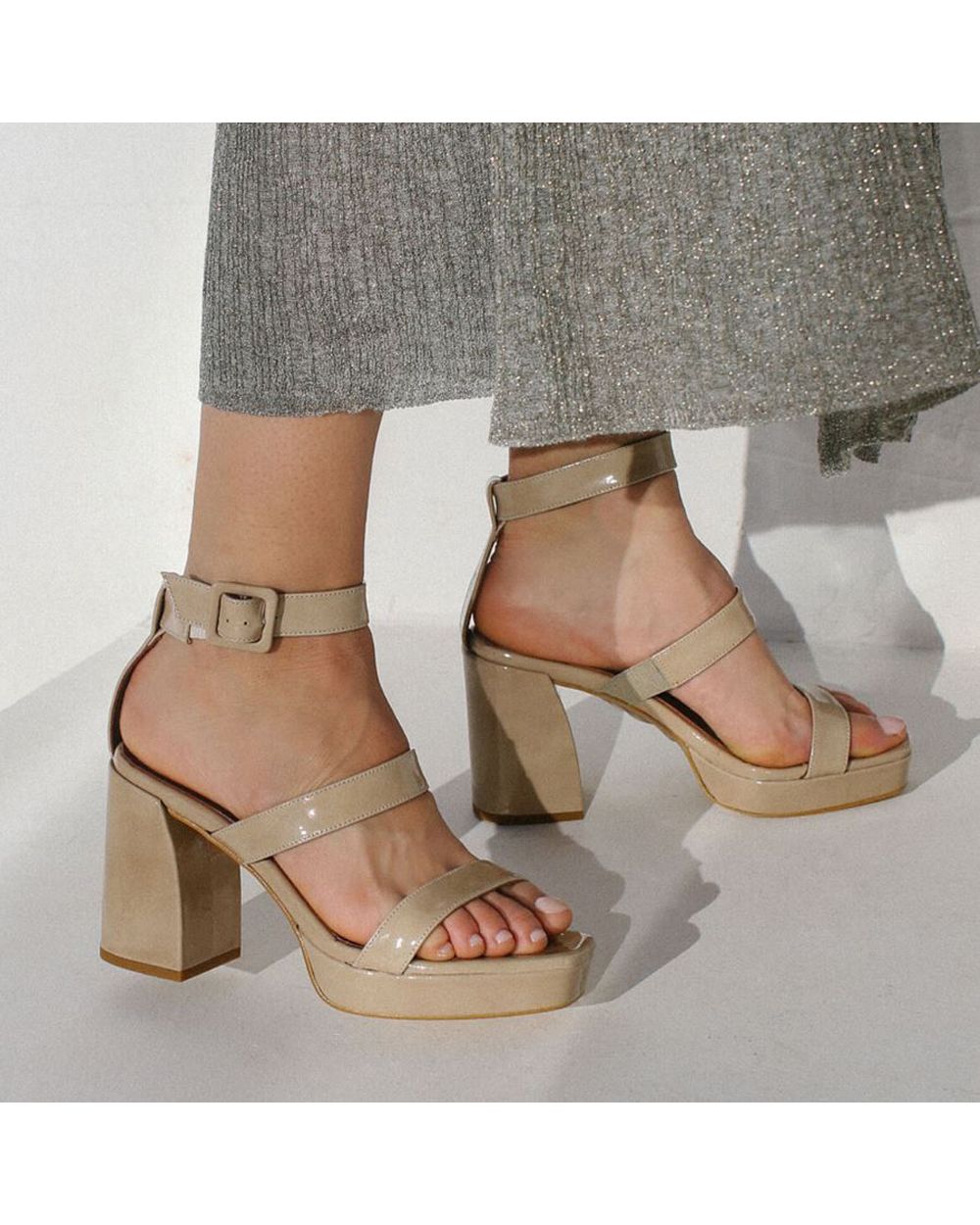 Sandales Alohas Lindeza pour Taupe Femme | ZOE-23655757