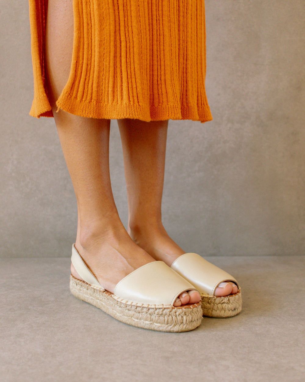 Espadrille Alohas Ibizas pour Ivory Femme | WUG-26920218