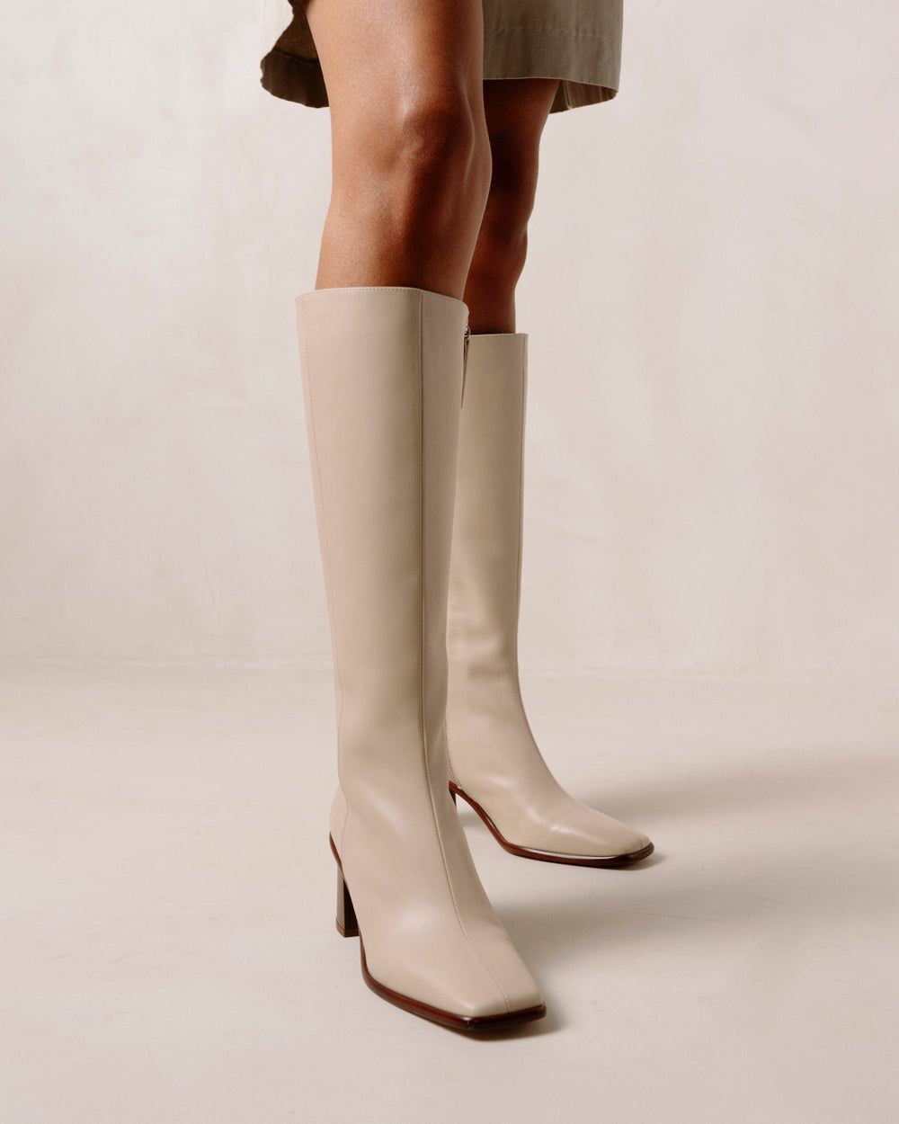 Bottes Alohas East pour Stone Beige Femme | TLC-08493711