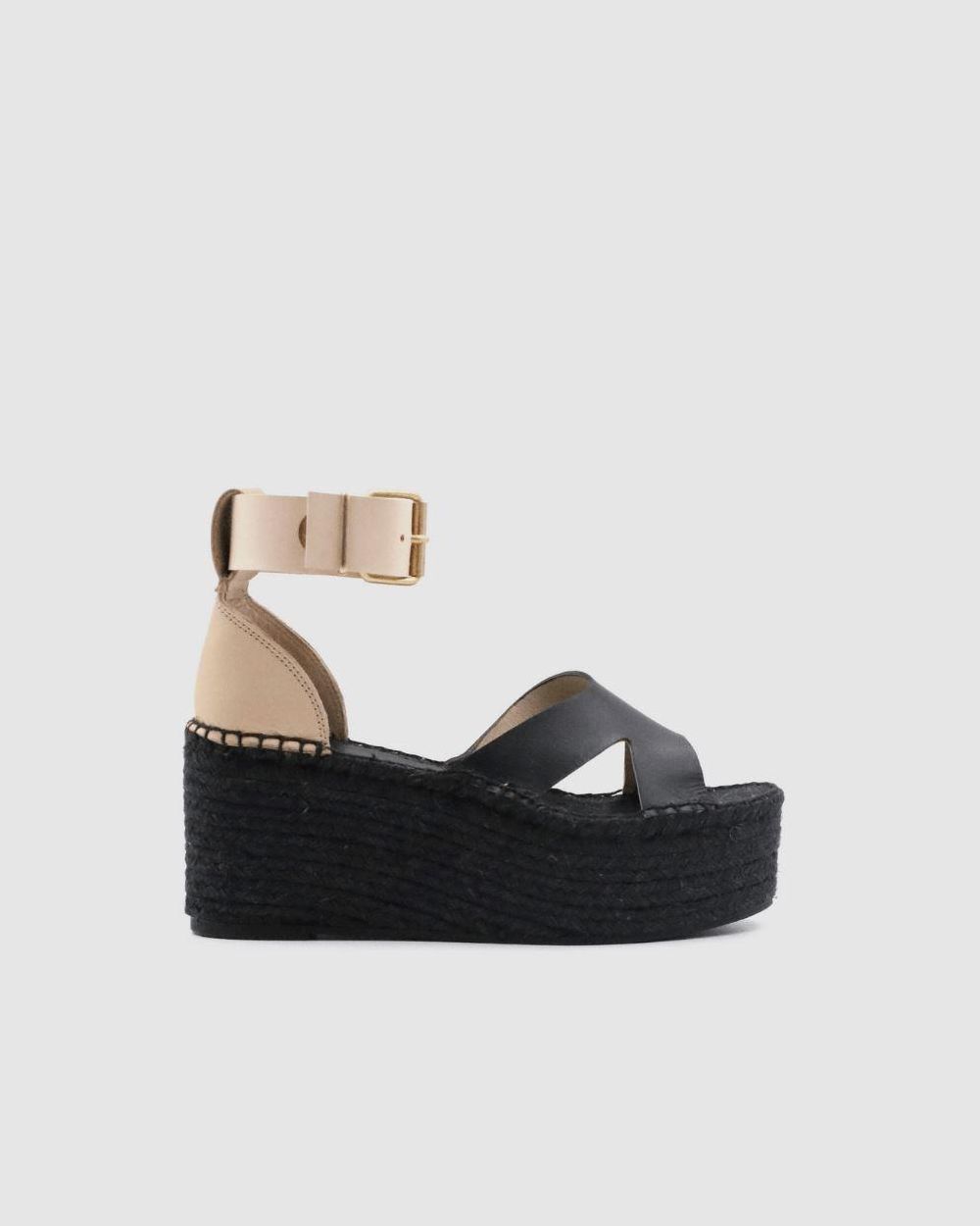 Espadrille Alohas Kuko pour Black White Femme | WOD-57991964