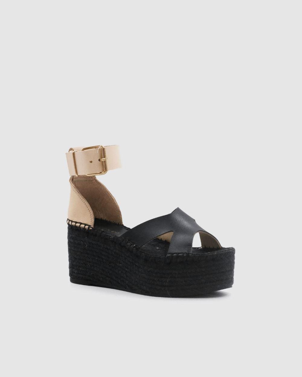 Espadrille Alohas Kuko pour Black White Femme | WOD-57991964