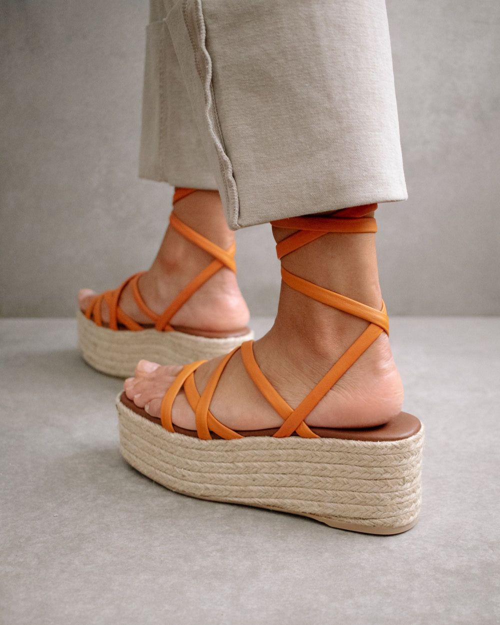 Espadrille Alohas Paw-Paw pour Spritz Orange Femme | OTE-24477266