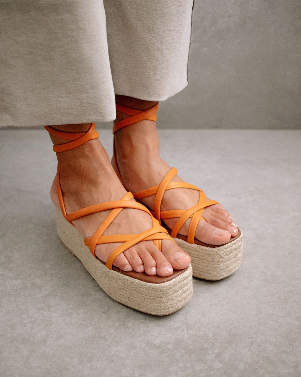 Espadrille Alohas Paw-Paw pour Spritz Orange Femme | OTE-24477266