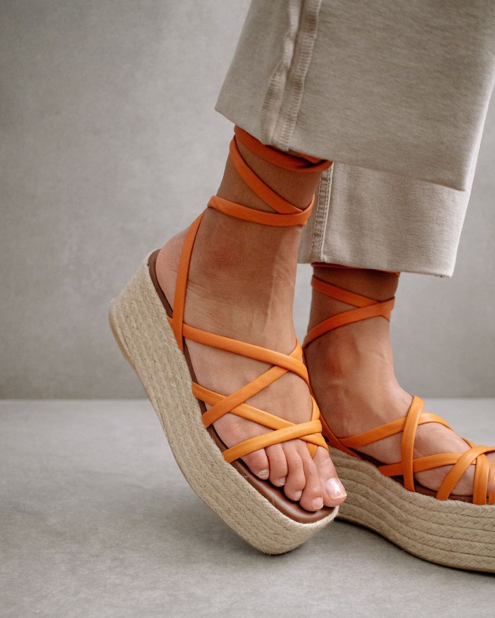 Espadrille Alohas Paw-Paw pour Spritz Orange Femme | OTE-24477266