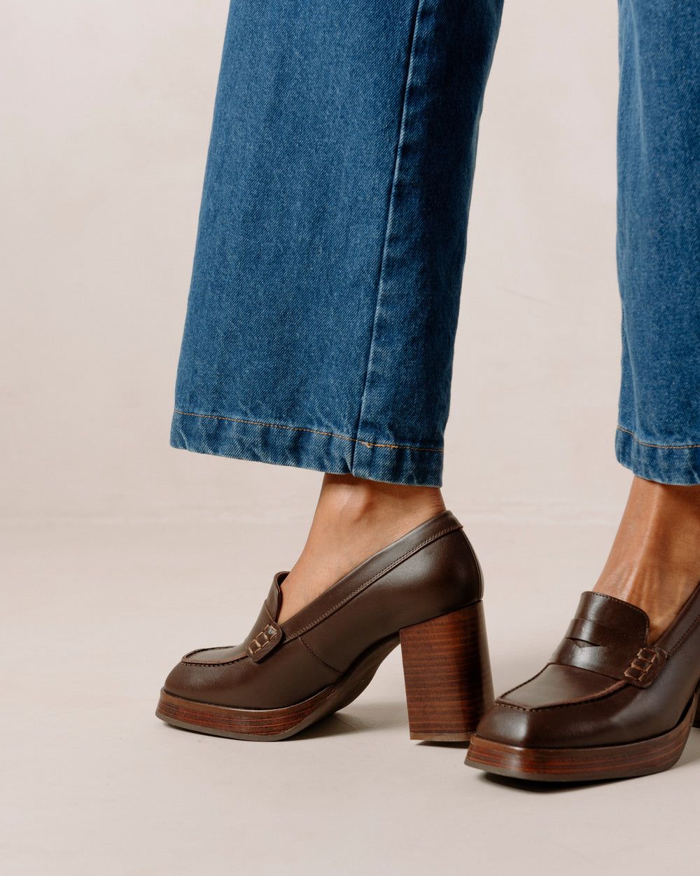 Loafers Alohas Busy pour Coffee Brown Femme | FND-03496639