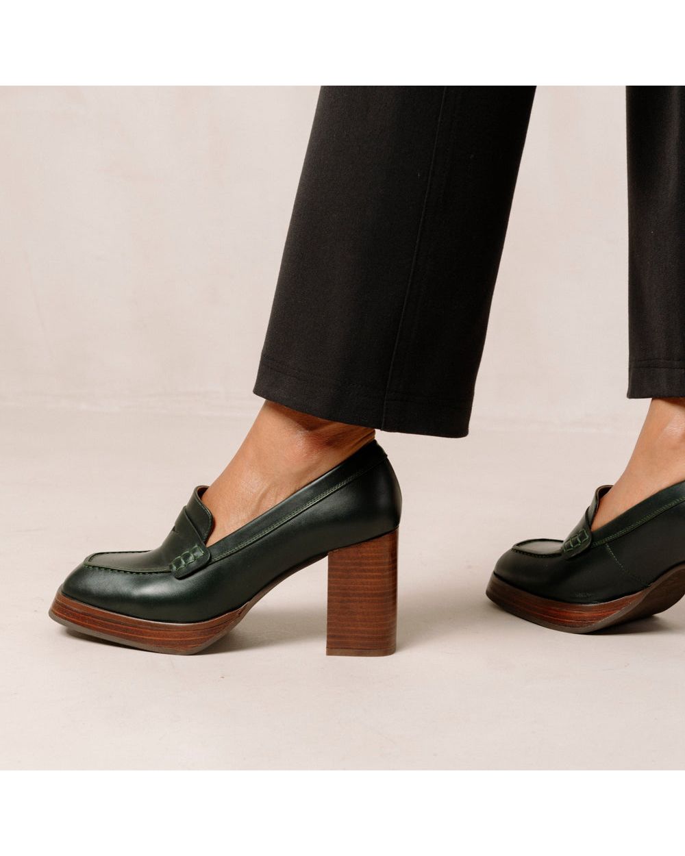 Loafers Alohas Busy pour Jade Green Femme | REG-88389743