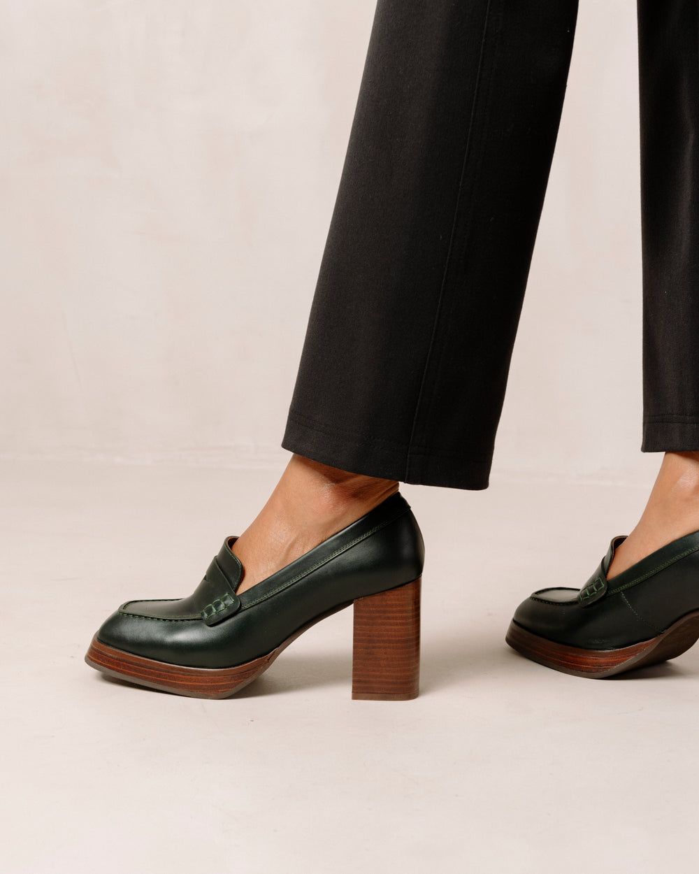 Loafers Alohas Busy pour Jade Green Femme | REG-88389743