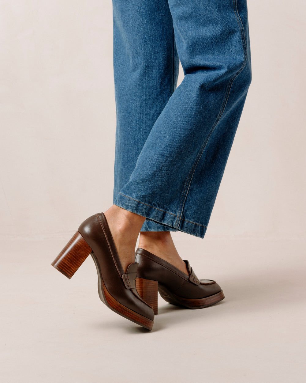 Loafers Alohas Busy pour Coffee Brown Femme | FND-03496639