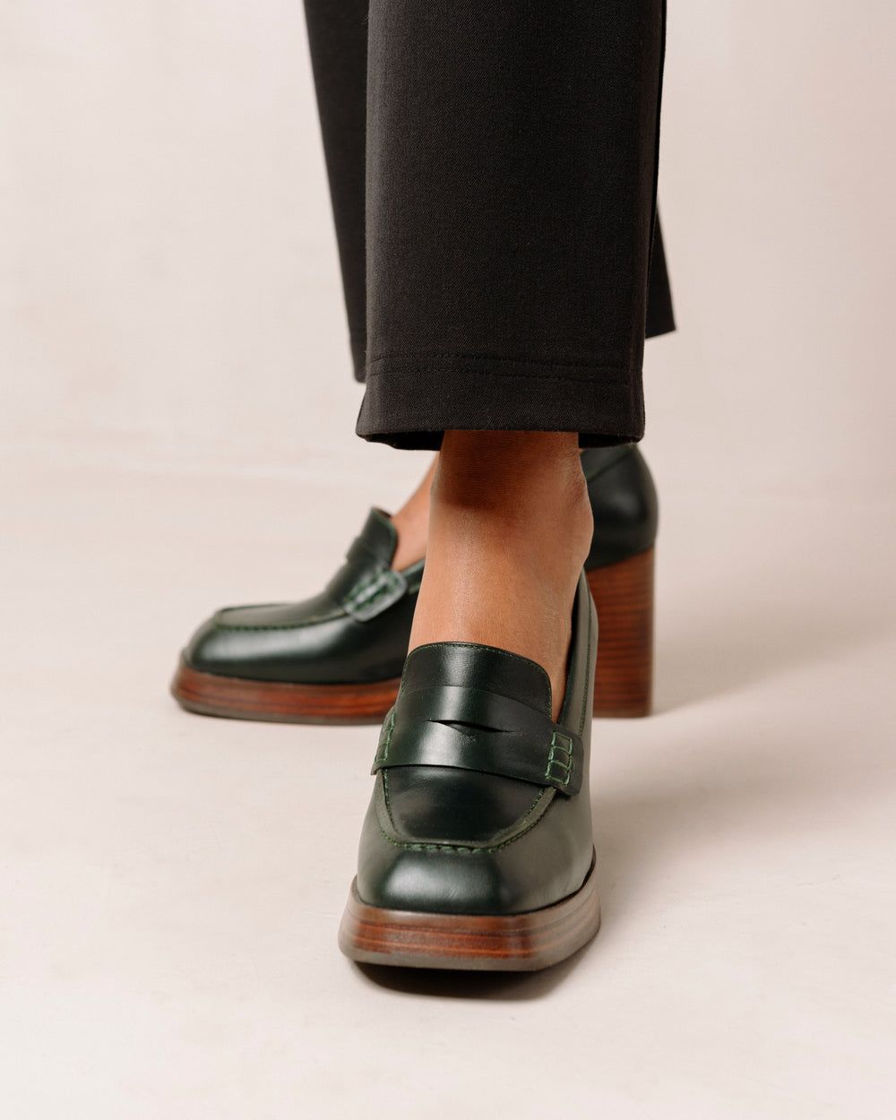 Loafers Alohas Busy pour Jade Green Femme | REG-88389743