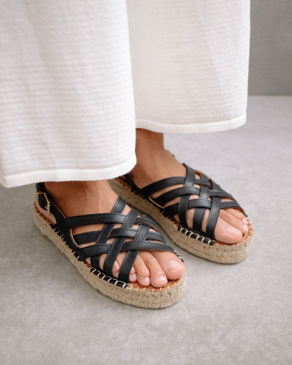 Espadrille Alohas Souvenir pour Black Femme | JZF-02042402