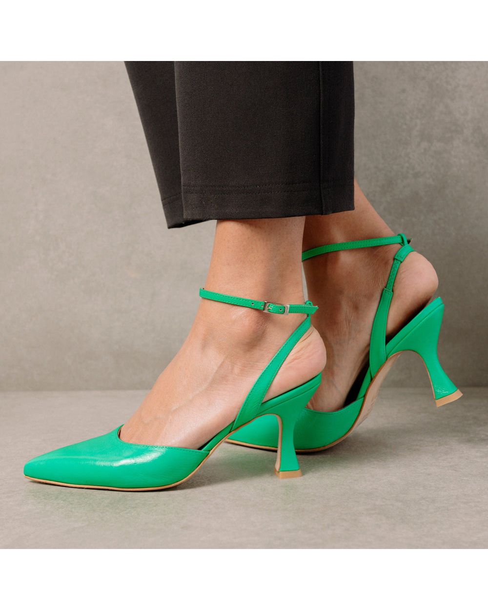 Chaussures Alohas Cinderella pour Neon Green Femme | EKJ-05429211