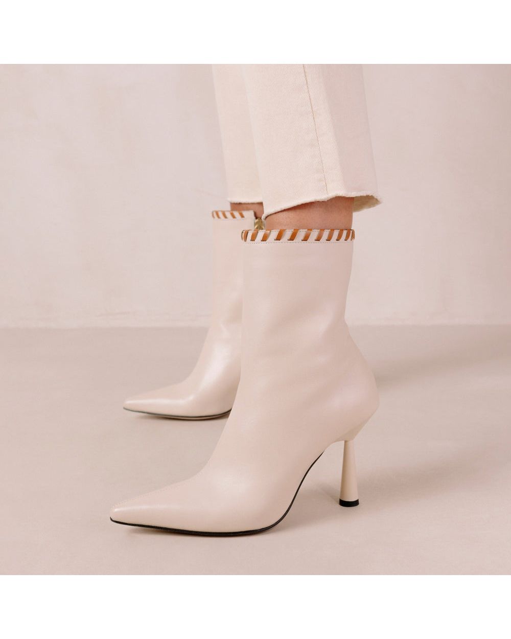 Bottines Alohas Leo pour Cream Femme | OAM-46083729