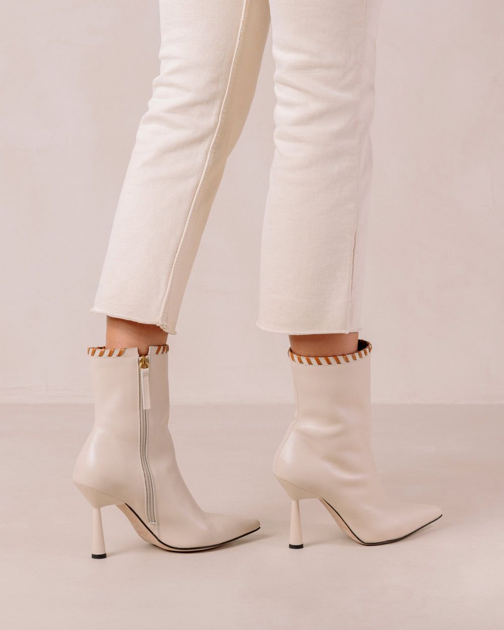 Bottines Alohas Leo pour Cream Femme | OAM-46083729