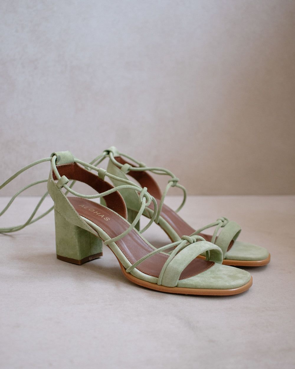 Sandales Alohas Sophie pour Light Green Femme | FNU-80829517