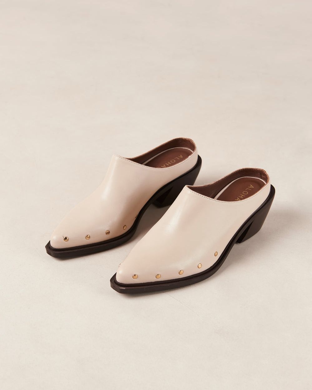 Mules Alohas Lorenzo pour Cream Femme | TUG-01476559