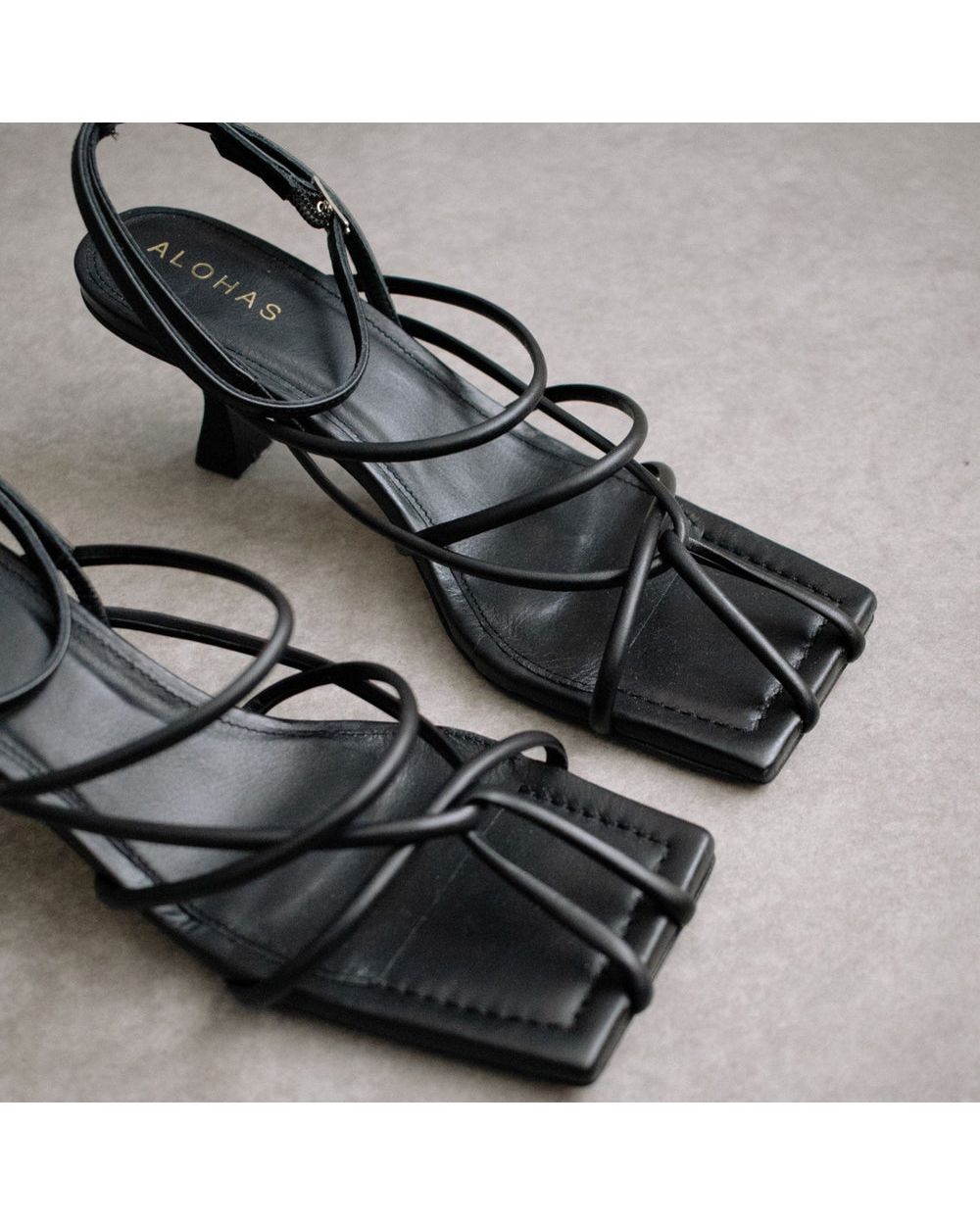 Sandales Alohas Ginza pour Black Femme | SJE-25218252