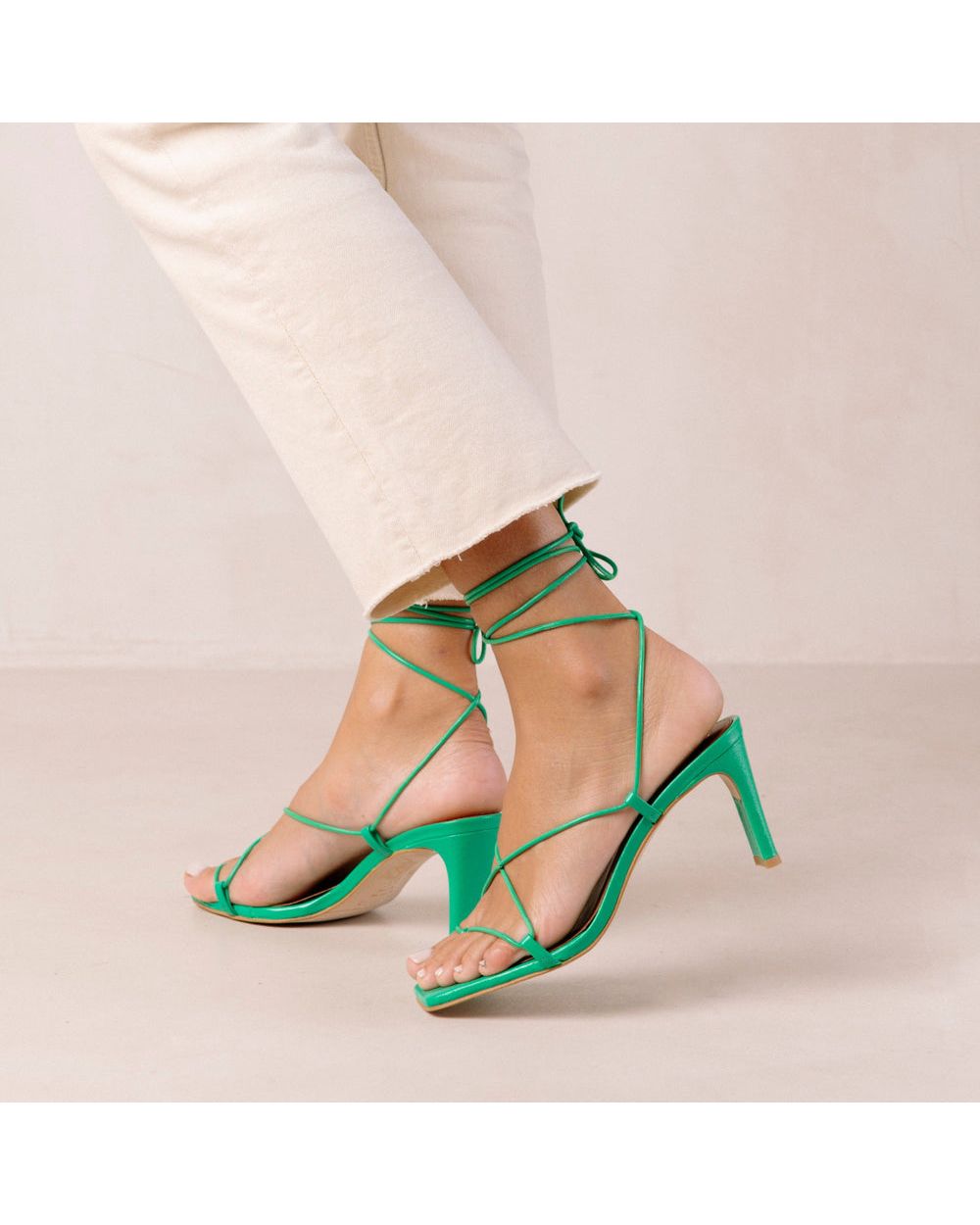 Sandales Alohas Bellini Shiny pour Shiny Green Femme | PWP-65632926