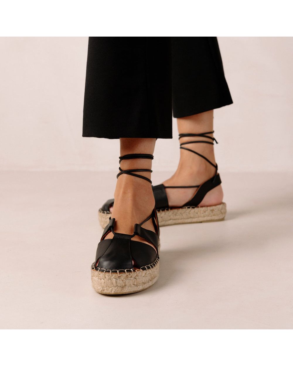 Espadrille Alohas Roots pour Black Femme | JDY-85880730