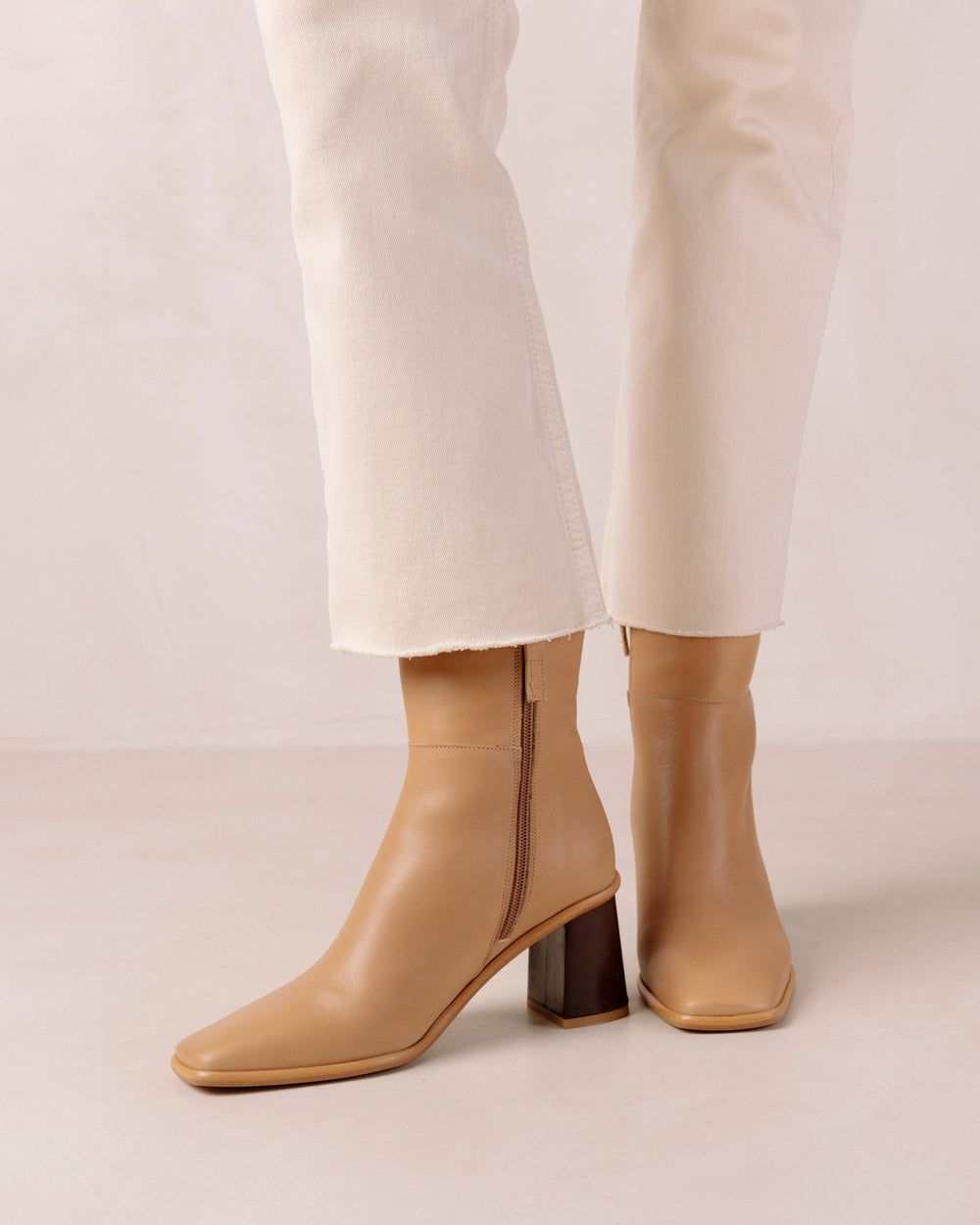 Bottines Alohas West pour Beige Femme | UZO-85145803