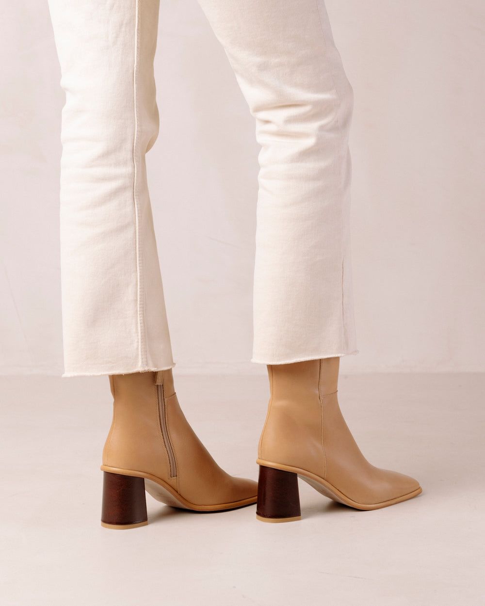 Bottines Alohas West pour Beige Femme | UZO-85145803