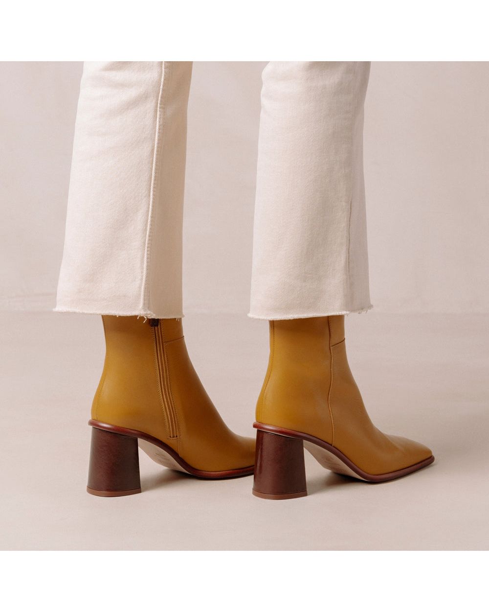 Bottines Alohas West Vintage pour Marigold Yellow Femme | FWX-14648691