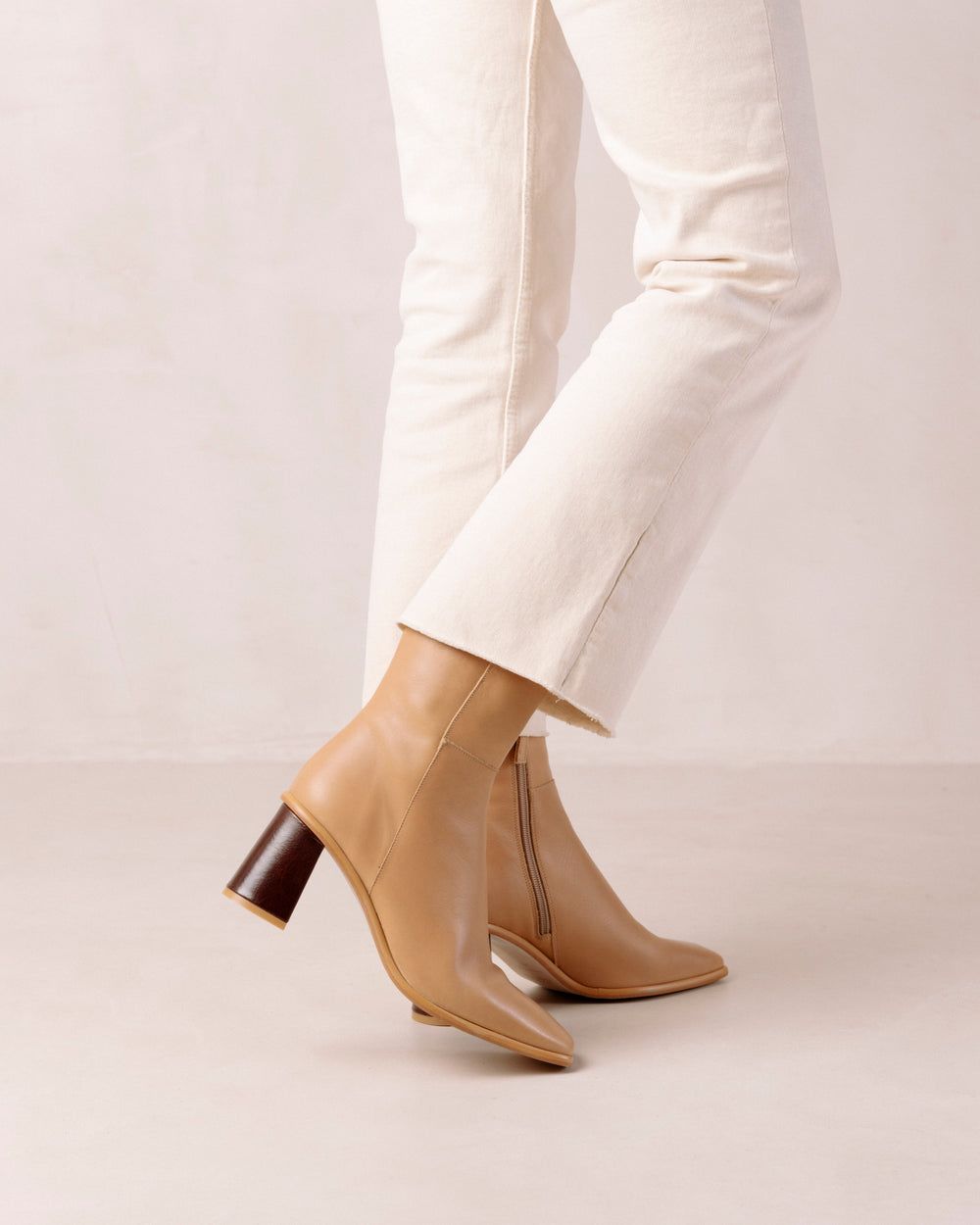 Bottines Alohas West pour Beige Femme | UZO-85145803