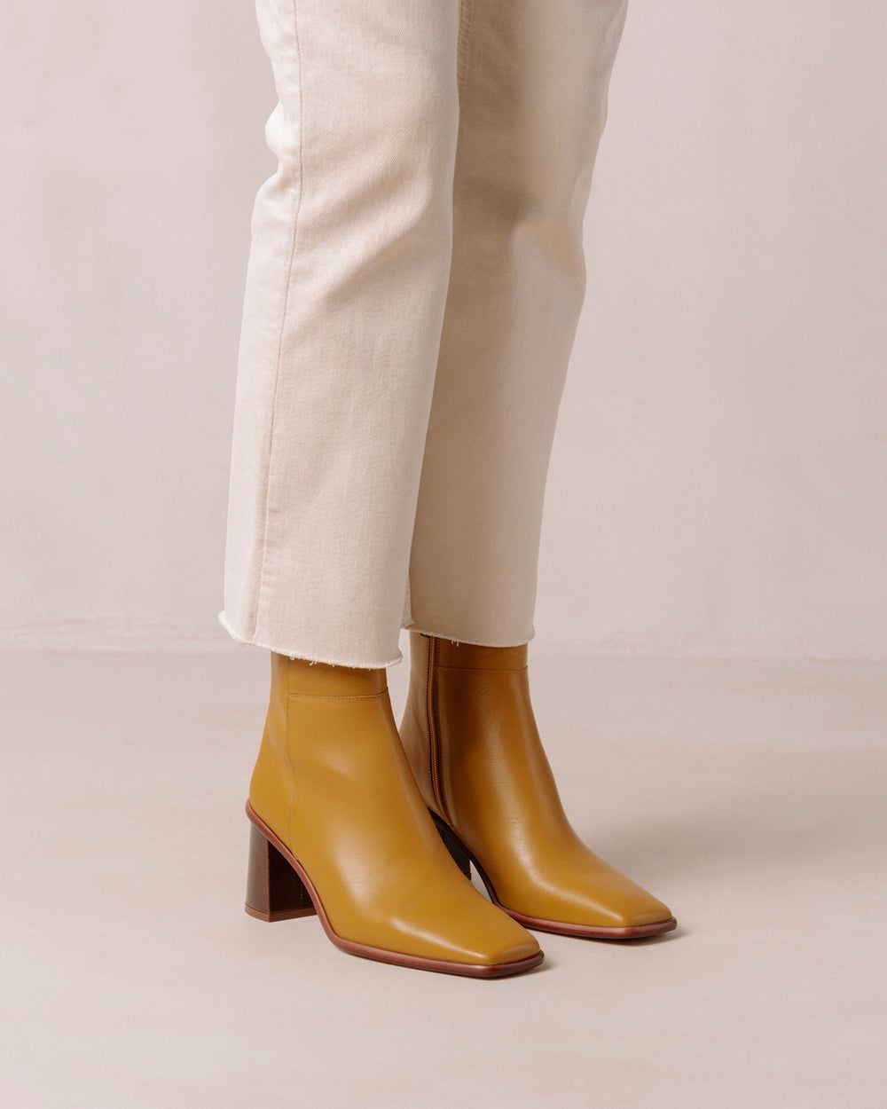 Bottines Alohas West Vintage pour Marigold Yellow Femme | FWX-14648691