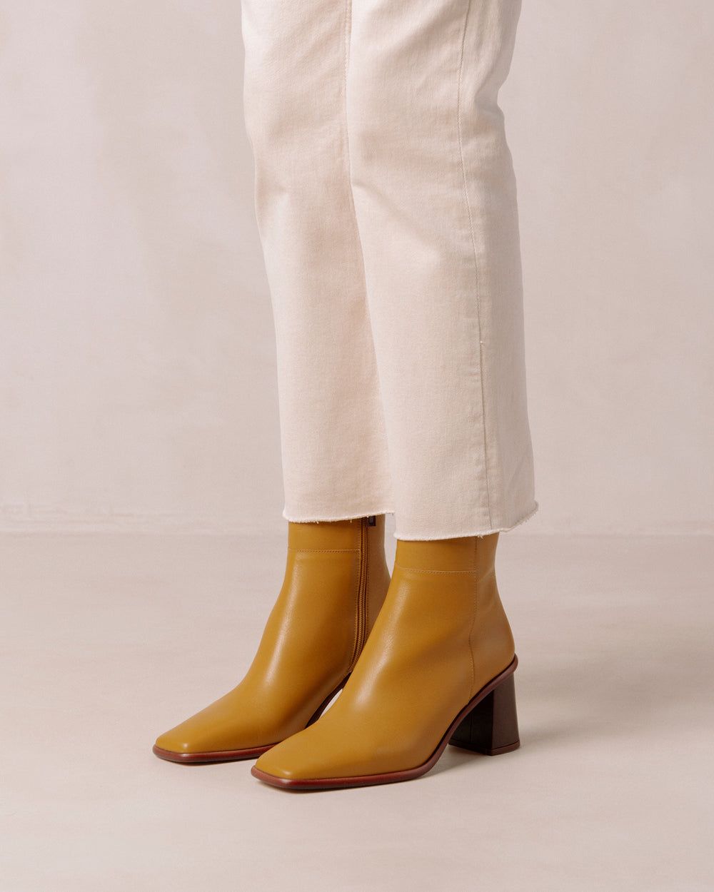 Bottines Alohas West Vintage pour Marigold Yellow Femme | FWX-14648691