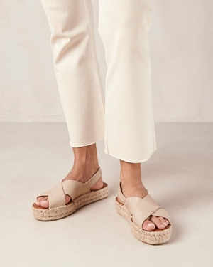 Espadrille Alohas Crossed pour Corn Cream Femme | CJN-23687513