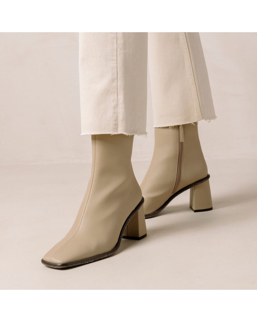 Bottines Alohas West Cactus pour Warm Sand Beige Femme | KXF-93291962