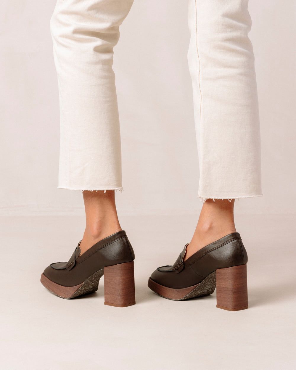 Loafers Alohas Busy pour Corn Coffee Brown Femme | LNB-25256703