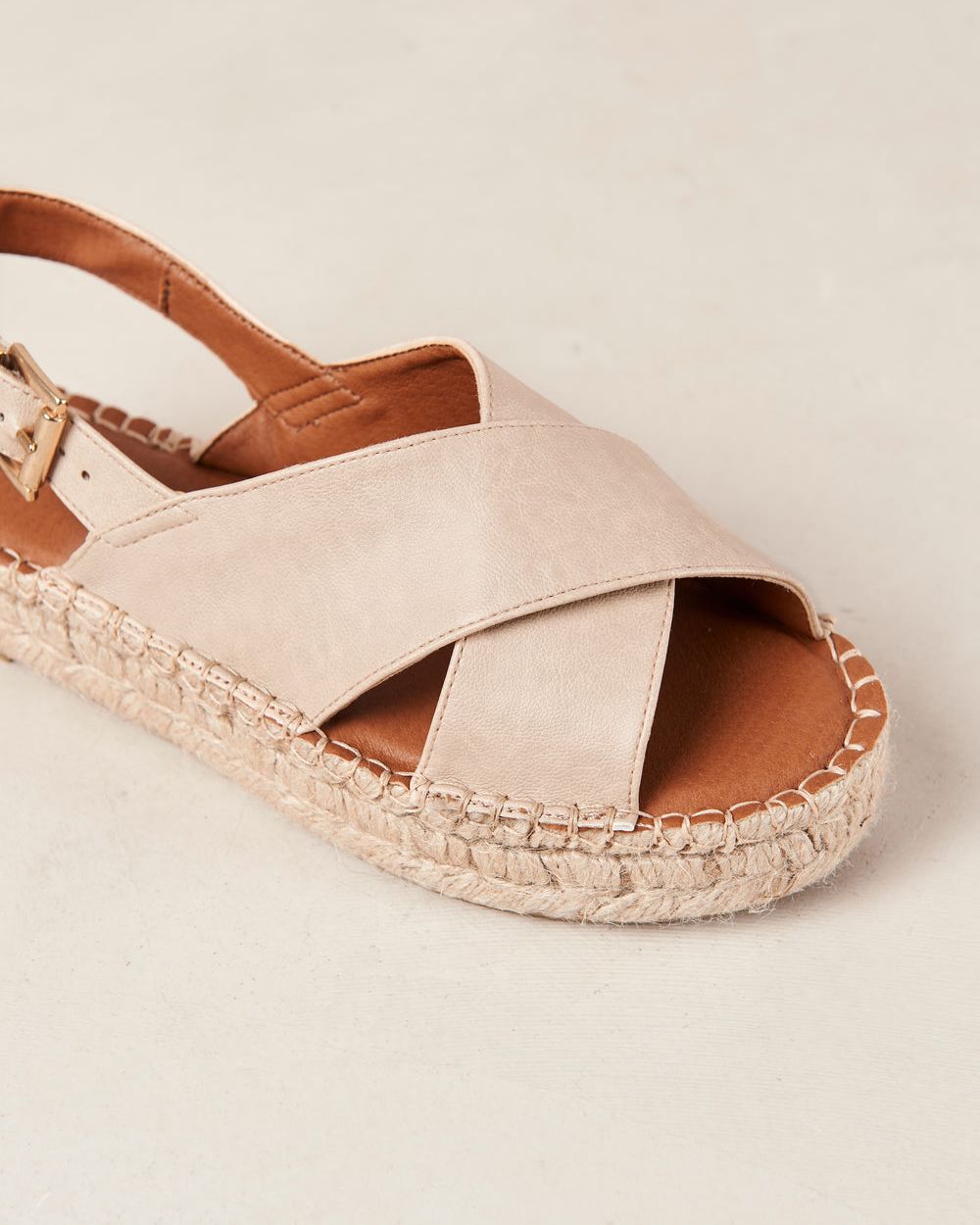 Espadrille Alohas Crossed pour Corn Cream Femme | CJN-23687513