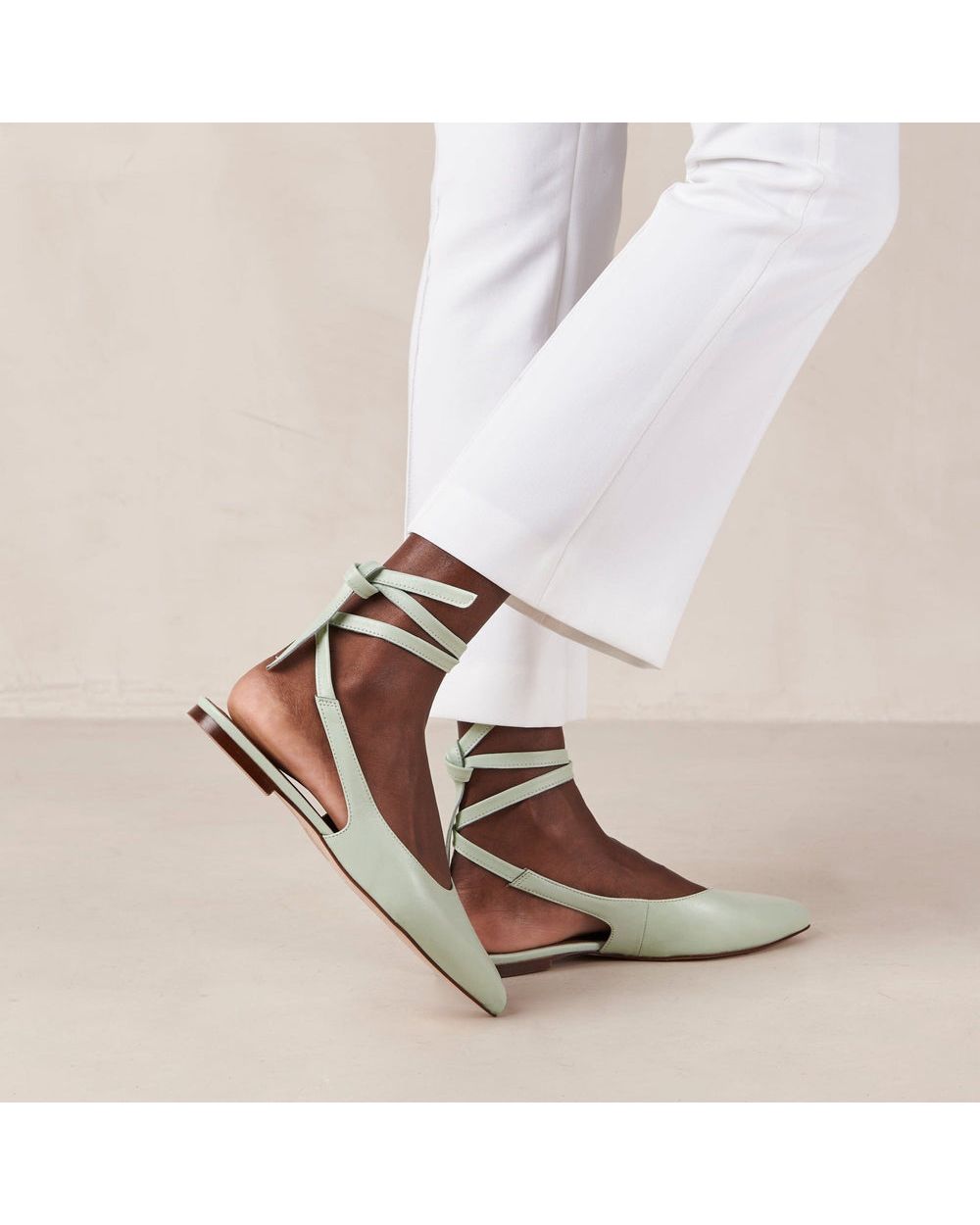 Chaussures Alohas Ribbon pour Lush Green Femme | OFV-72070953