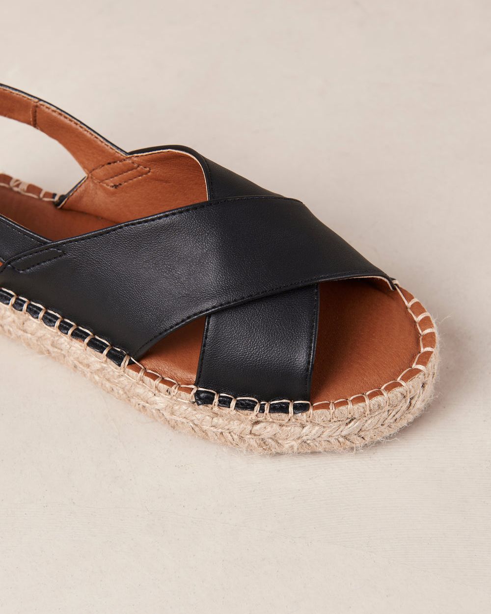 Espadrille Alohas Crossed pour Corn Black Femme | SSM-44829139