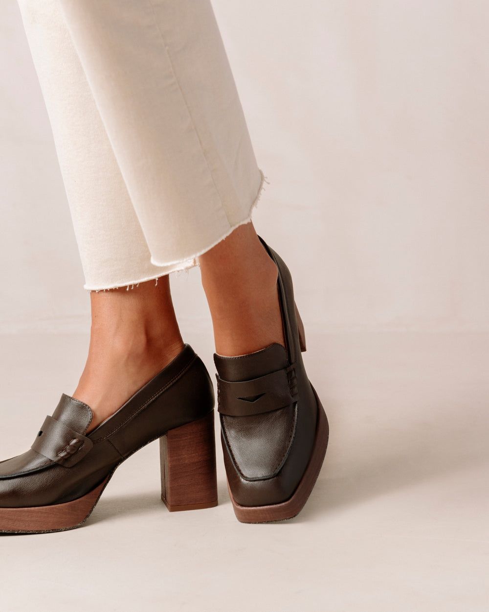 Loafers Alohas Busy pour Corn Coffee Brown Femme | LNB-25256703