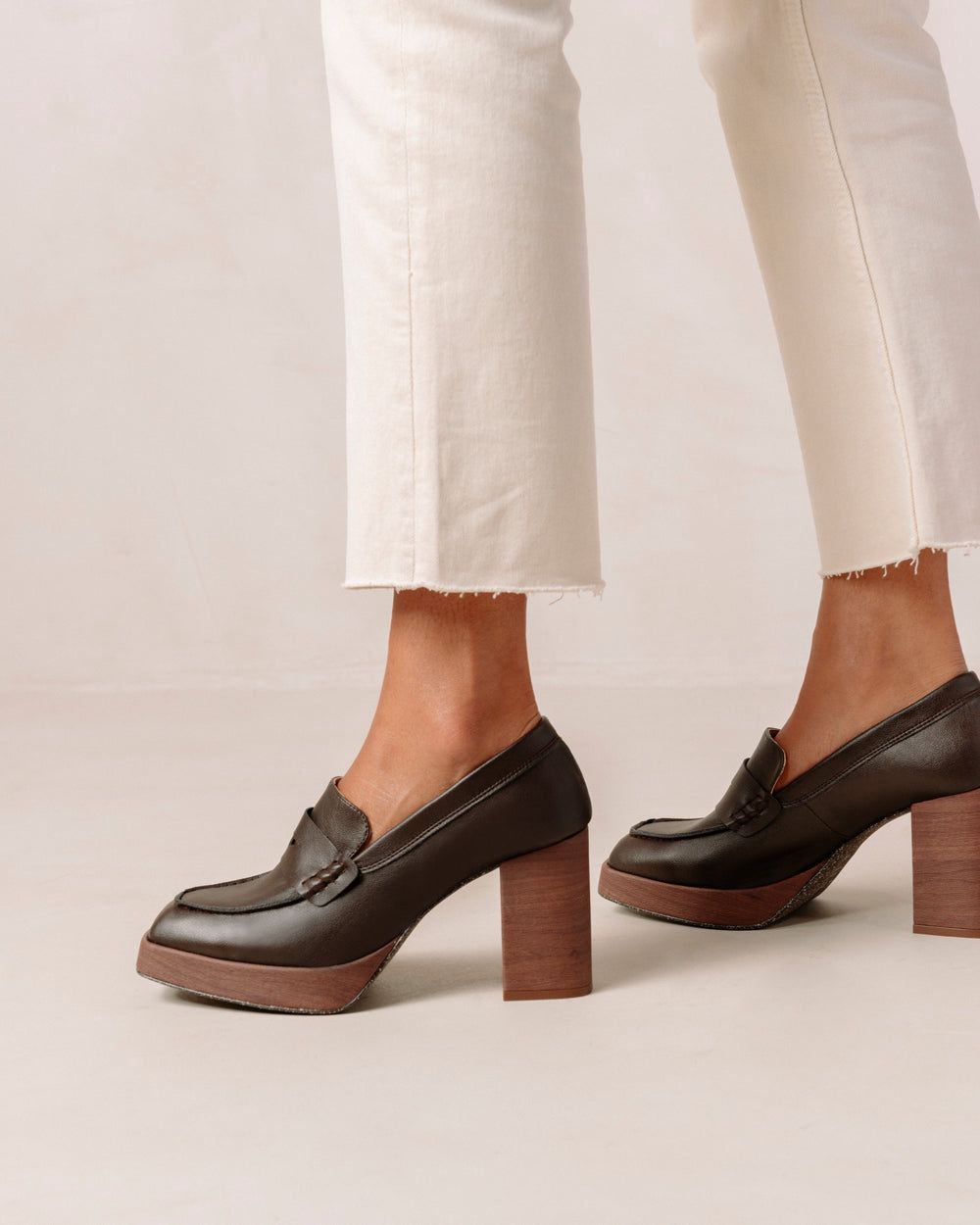 Loafers Alohas Busy pour Corn Coffee Brown Femme | LNB-25256703